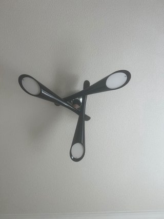 Lámpara Techo Diseño Moderno Negra