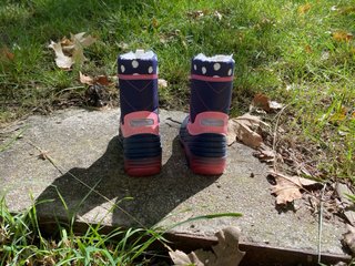 Botas de nieve para niña azul y rosa talla 27