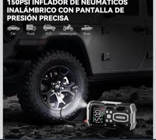 Arrancador y Compresor Coche/Moto ACEZUK