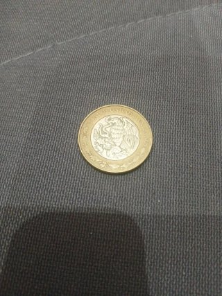 Moneda 10 Pesos Mexicanos 1997 Bimetálica