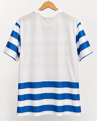 Camiseta Nike Dri-FIT Rayas Azul/Blanca Talla L