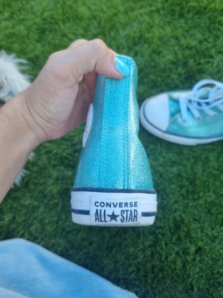 Converse brillantes azul turquesa