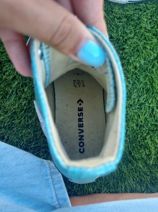 Converse brillantes azul turquesa
