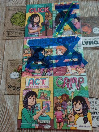 Clic, Actúa y Camp. 3 novelas gráficas de Maeva