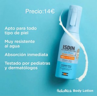 ISDIN Fotoprotector Pediátrico SPF50 Body Lotion