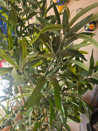 Planta artificial decorativa con macetero