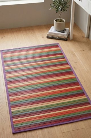 Alfombra de bambú
