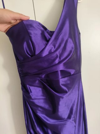Vestido Morado boda/graduación.Talla Única
