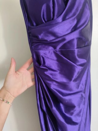 Vestido Morado boda/graduación.Talla Única