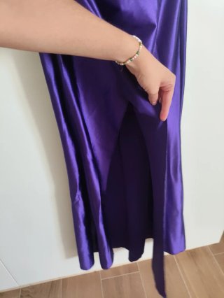 Vestido Morado boda/graduación.Talla Única