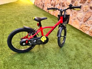 Bicicleta Infantil Roja de aluminio