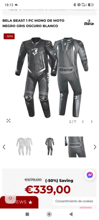 Mono de moto Bela 1 pieza