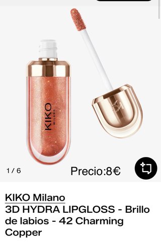 Kiko Milano 3D Hydra Lipgloss 42 Charming Copper