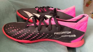 Botas Adidas Predator Turf 38 Negra/Rosa