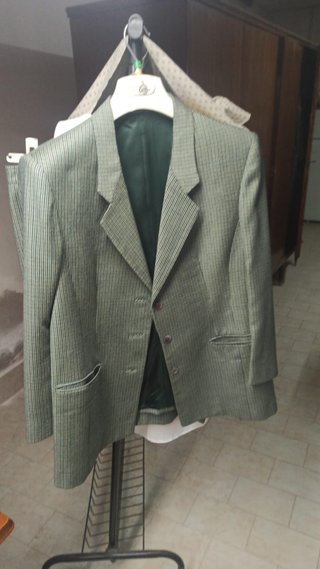 Giacca uomo verde a quadri