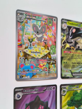 Lotto 4 Carte Pokemon Rare Nuove