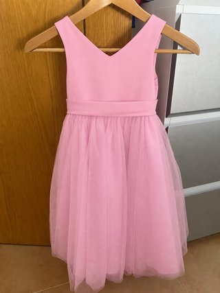 Vestido de ceremonia rosa para niña