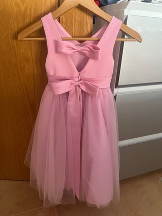 Vestido de ceremonia rosa para niña