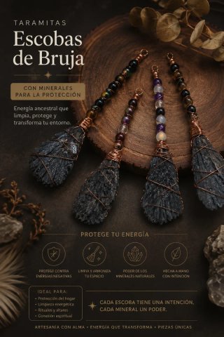 Scopette di Strega Taramitas con Minerali