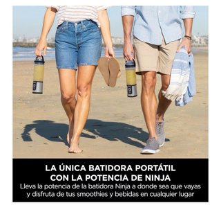 Ninja Batidora Portátil con Vaso y Tapa