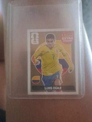 Cromo Panini Extra Sticker Luis Díaz