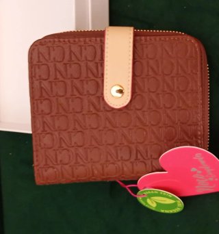 Cartera monedero Noco piel vegana con Logo