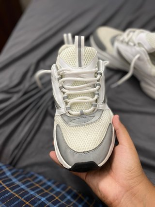 Zapatos Dior grises y blancos