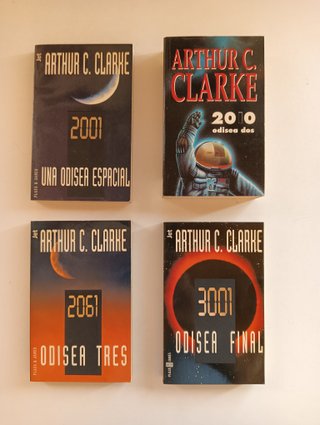 Lote 4 libros Arthur C. Clarke Odisea