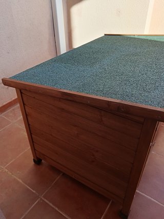 Caseta Perro Madera Mediano Marrón