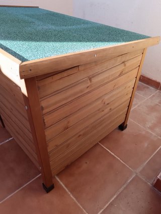 Caseta Perro Madera Mediano Marrón