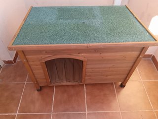 Caseta Perro Madera Mediano Marrón