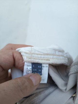 Pantalones Ana Mora Beige Mujer