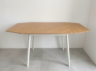 Mesa de comedor plegable de madera