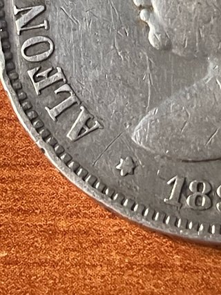 Moneda 5 Pesetas Alfonso XIII 1890 Plata.*90