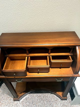 Escritorio antiguo tapa enrollable madera