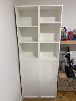 Estantería Ikea Billy Blanca con puertas