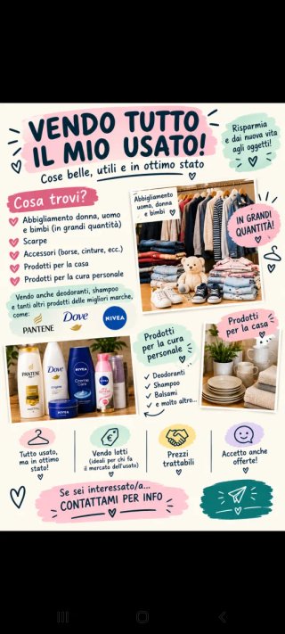 Lotti vestiti usati in grandi quantità