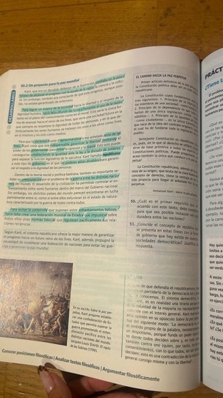 Historia de la filosofía, 2 Bachillerato