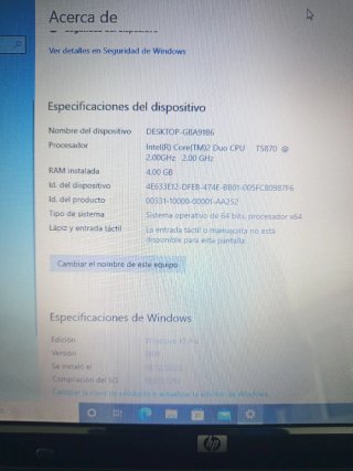 Ordenador Portátil HP Negro