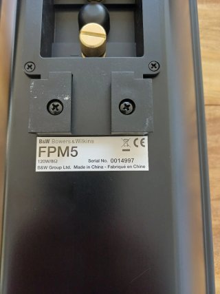 Altavoces B&W FPM5 Negros