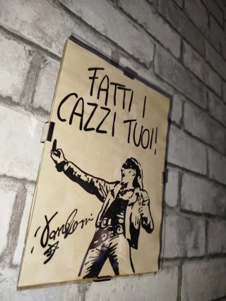 Quadretto Vasco Rossi Fatti i cazzi tuoi