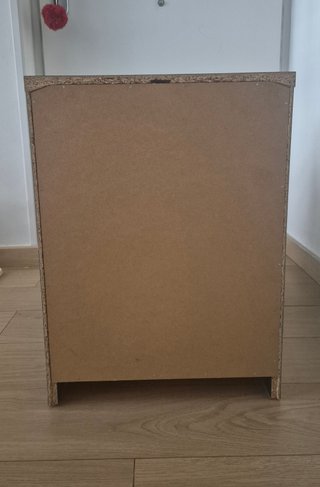 Mesita de noche IKEA MALM negra