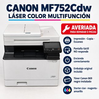 Canon MF752Cdw Láser Color Multifunción Averiada
