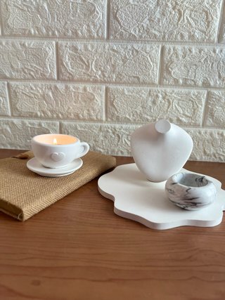 Portavelas Taza Corazón