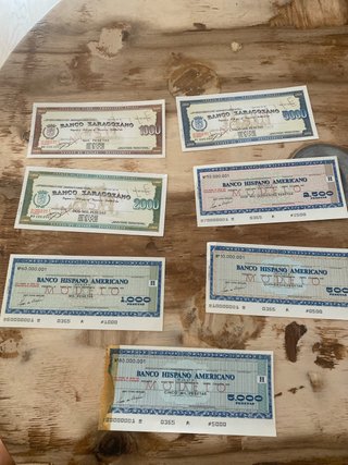 Cheques de Viaje Banco Zaragozano y Banco Hispano