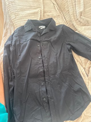 Camisa Zara Negra Hombre Talla M