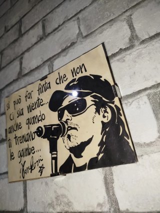 Quadretto Vasco Rossi Si può far finta