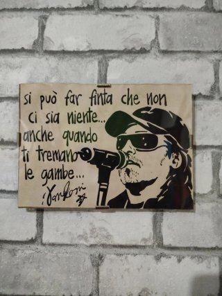 Quadretto Vasco Rossi Si può far finta