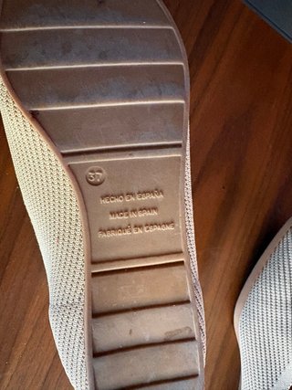 Zapatos planos Miss Elastic mujer beige