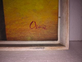 Pintura de violín y partitura